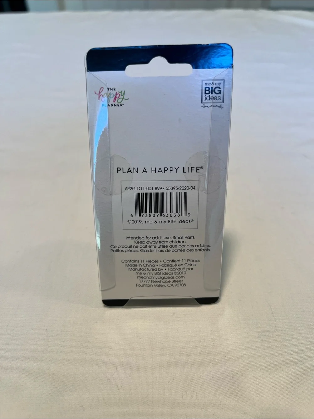 The Happy Planner White Glitter Medium Discs - 11 Pack